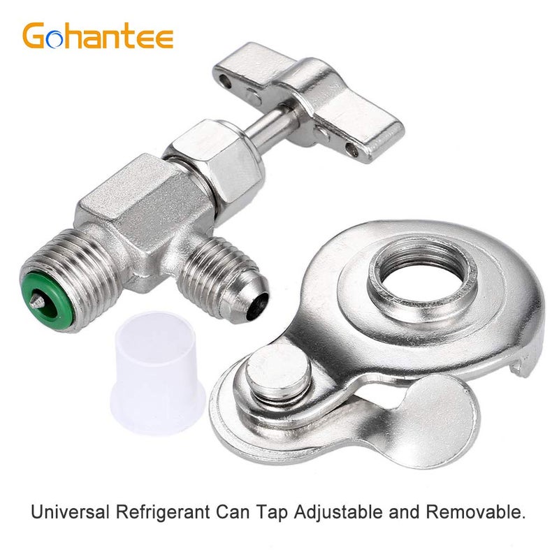 gohantee R134A Can Tap, Dispensing Valve Bottle Opener, Universal Refrigerant Dispenser Valve Tool, 1/4 SAE for R12 R22 R502 Air Conditioning - Image 4